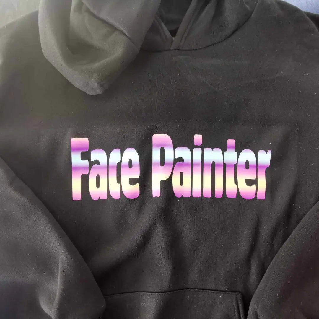 Winter Face Painter Hoodie - Black