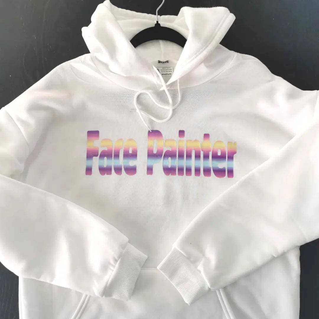Winter Face Painter Hoodie - White